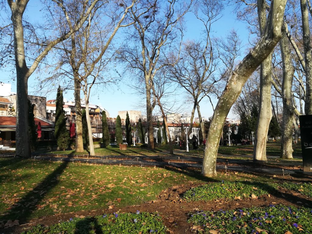 Парк Гюльхане в декабре, Стамбул, Турция